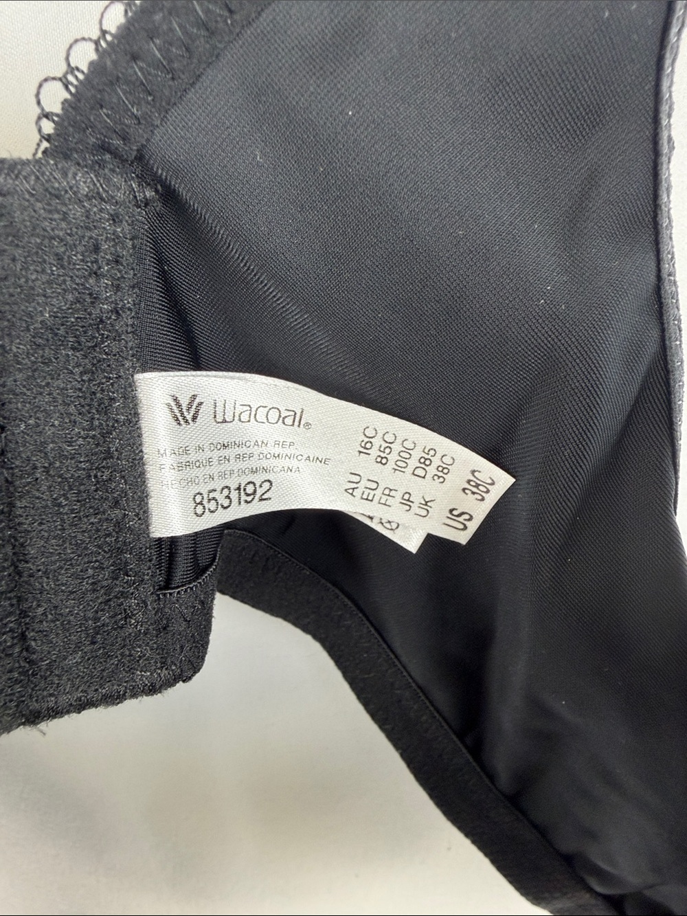 Wacoal Lightweight Breathable T-Shirt Bra | Black | 38C | NWT - Picture 6 of 15